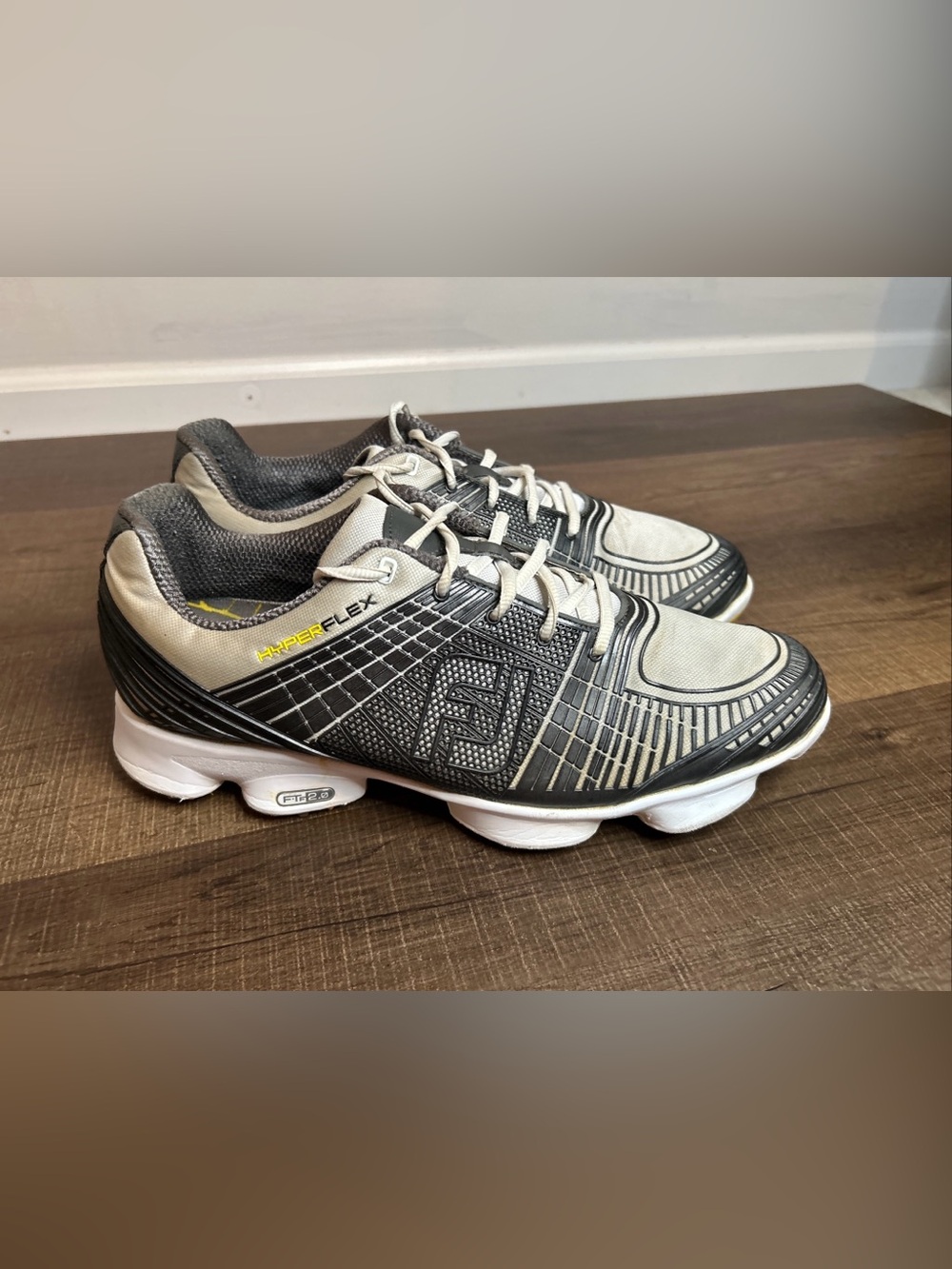 FootJoy FJ Hyper Flex FTF 2.0 Mens Size 12W Soft Spike Golf Shoes 51036 Gray